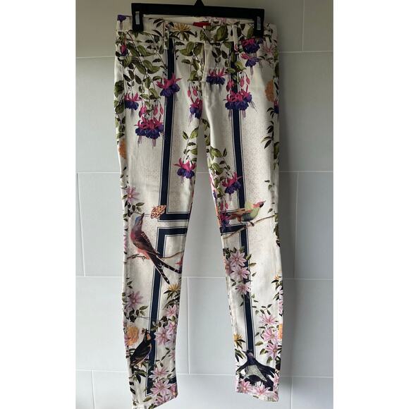 Mother The Looker "back to the good fortune diner" bird print multicolored Jean - Picture 4 of 11